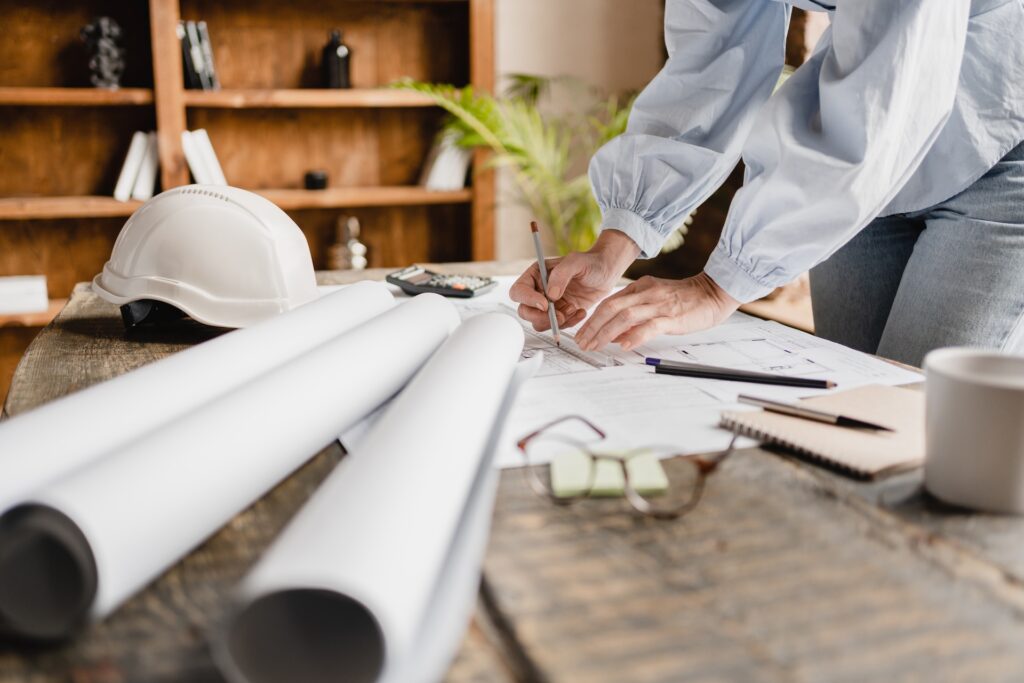 architectural plans while architect engineer draw 2025 01 09 15 15 54 utc